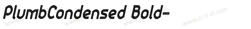 PlumbCondensed Bold字体转换